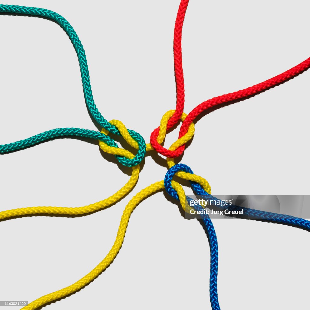 Intertwine Ropes Intertwined Multicolored Ropes High-Res Stock Photo - Getty Images