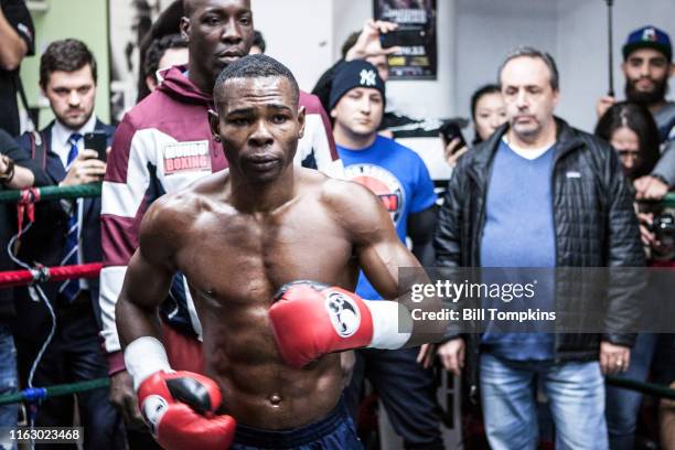 Bill Tompkins/Getty Images Guillermo Rigondeaux works out at the Mendez Gym during the Media Day workpout prior to his upcoming fight on December 6,...