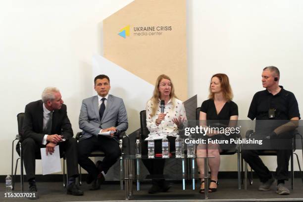 Founder of Lifeline Ukraine Paul Niland, president of the East Europe Foundation Victor Liakh, acting Minister of Health of Ukraine Ulana Suprun and...