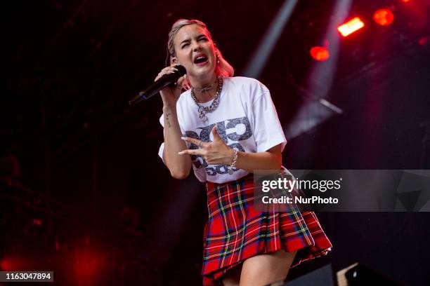 The english pop singer and song writer Anne-Marie performing live at Lowlands Festival 2019 on 16 August 2019 in Biddinghuizen, Netherlands.