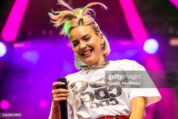 The english pop singer and song writer Anne-Marie performing live at Lowlands Festival 2019 on 16 August 2019 in Biddinghuizen, Netherlands.