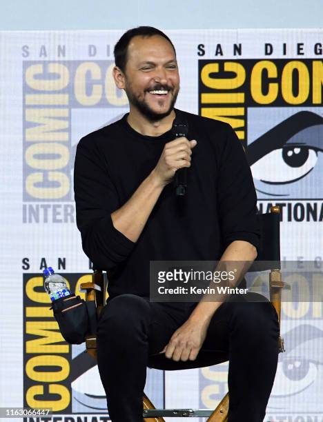 Louis Leterrier speaks at the Netflix's "The Dark Crystal: Age Of Resistance" Panel during 2019 Comic-Con International at San Diego Convention...