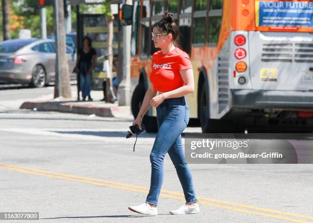 Ariel Winter is seen on August 21, 2019 in Los Angeles, California.