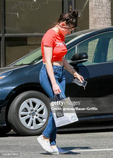 Ariel Winter is seen on August 21, 2019 in Los Angeles, California.