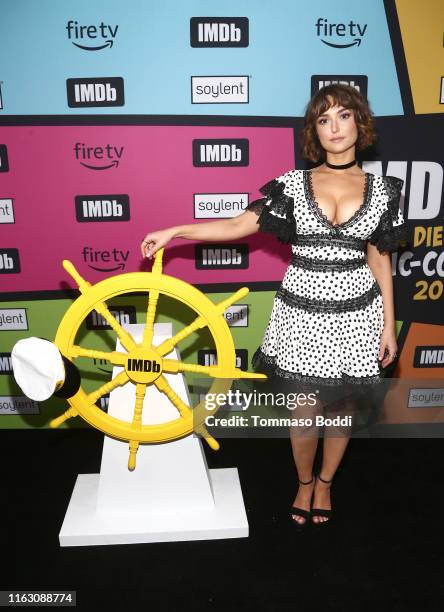 Milana Vayntrub attends the #IMDboat Party presented by Soylent and Fire TV at San Diego Comic-Con 2019 at the IMDb Yacht on July 19, 2019 in San...