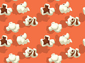 Popcorn Various Shape Background Wallpaper