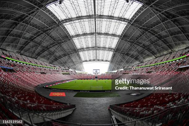 General view of the stadium prior to the 2019 International Champions Cup match between Manchester United and FC Internazionale at the Singapore...