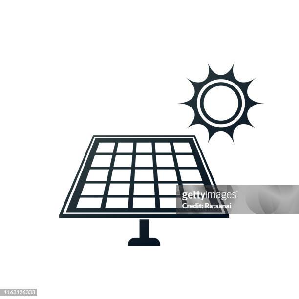 solar cell - panel solar stock illustrations