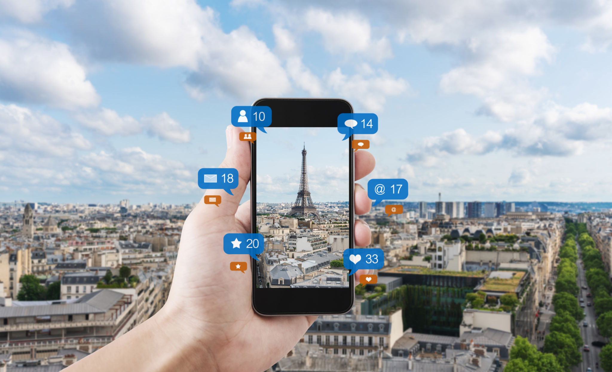 social media travel