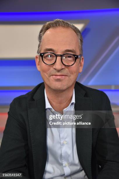 August 2019, North Rhine-Westphalia, Cologne: The journalist Jan Fleischhauer is a guest on the ARD talk show " Maischberger . The week " Photo:...