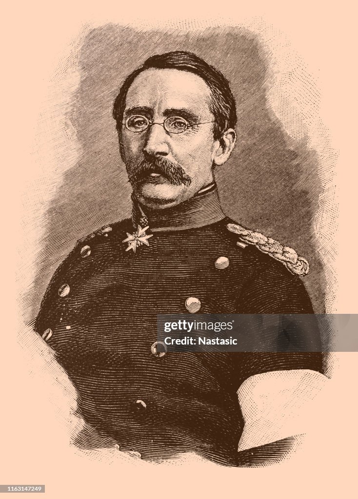 August Karl Friedrich Christian von Goeben, 1816-1880, Prussian General, Franco-Prussian War