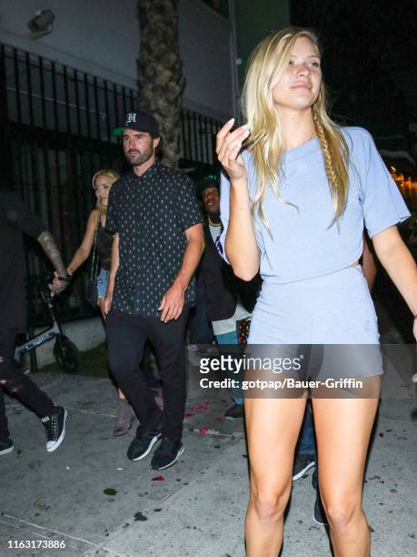 Josie Canseco and Brody Jenner are seen on August 22, 2019 in Los Angeles, California.