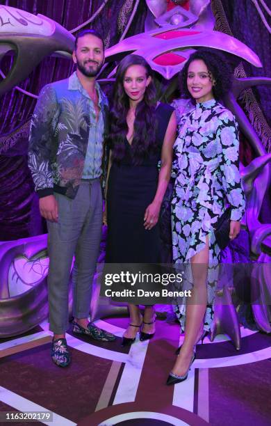 Shazad Latif, Hannah John-Kamen and Nathalie Emmanuel attend the European Premiere of "The Dark Crystal: Age of Resistance" at the BFI Southbank on...