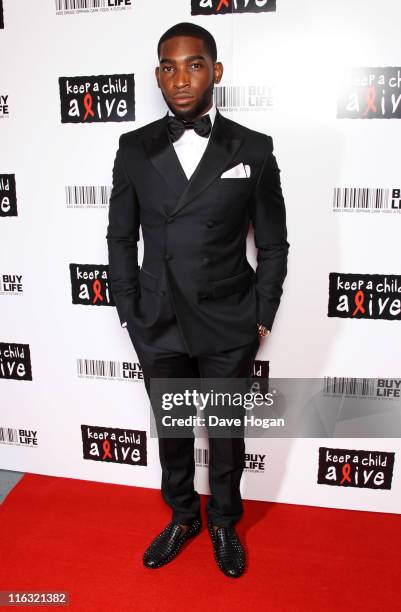 Tinie Tempah attends the Keep a Child Alive Black Ball 2011 at Camden Roundhouse on June 15, 2011 in London, England.