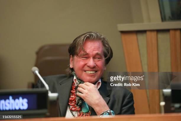 Val Kilmer attends The NOVUS SDG Moonshots Summit at United Nations on July 20, 2019 in New York City.