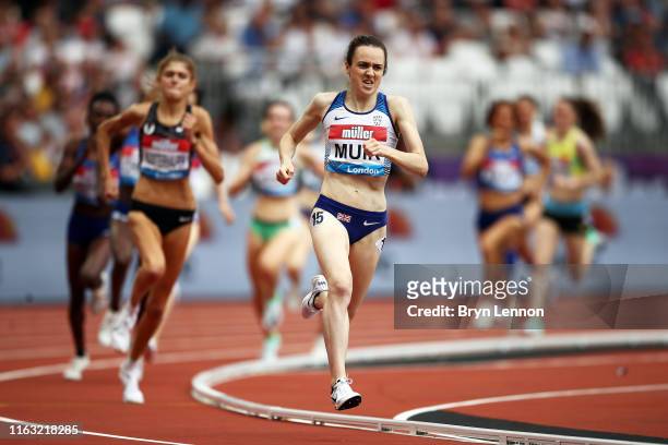 Laura Muir of Great Britain competes in the Women's 1500m during Day One of the Muller Anniversary Games IAAF Diamond League event at the London...