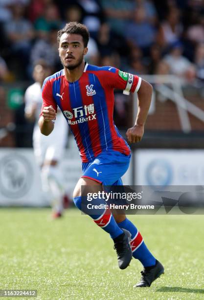 Kian Flanagan of Crystal Palace during the Pre-Season Friendly match between Bromley FC and Crystal Palace at Hayes Lane on July 20, 2019 in Bromley,...