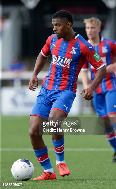 Tristan Abrahams of Crystal Palace during the Pre-Season Friendly match between Bromley FC and Crystal Palace at Hayes Lane on July 20, 2019 in...