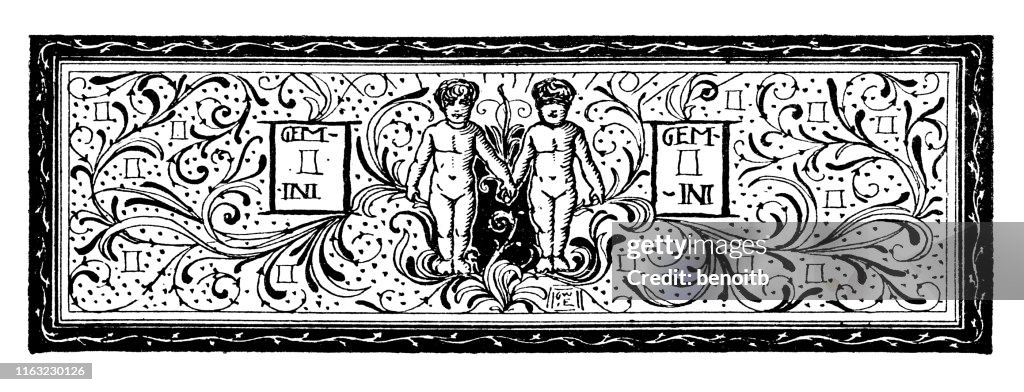 Gemini Zodiac Banner