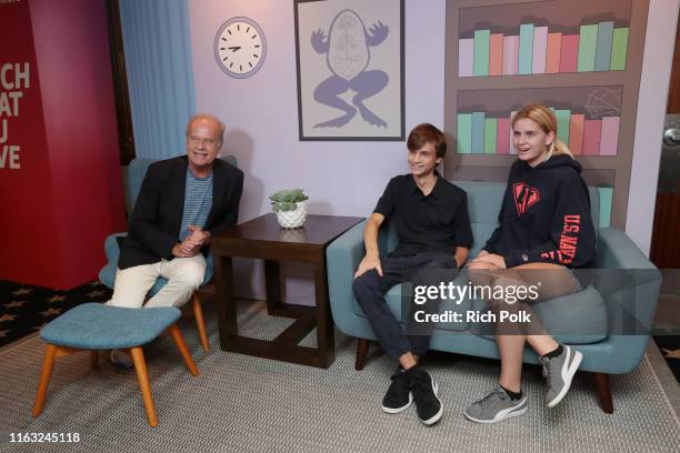 Kelsey Grammer, Jude Gordon Grammer and Mason Olivia Grammer attend the #IMDboat at San Diego Comic-Con 2019: Day Three at the IMDb Yacht on July 20,...