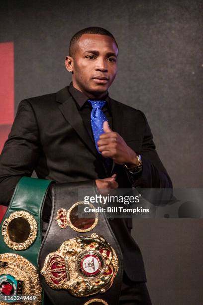 Bill Tompkins/Getty Images Erislandy Lara speaks to the Media during SHOWTIME SPORTS 2018 Boxing Announcements at Cipriani on Jnauary 24, 2018 in New...