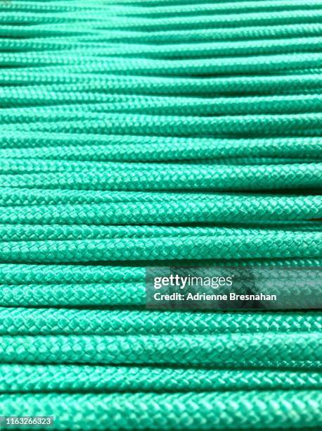 pattern of green cords - cordón de zapato fotografías e imágenes de stock