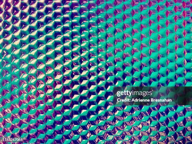 holographic metal diamond plate pattern - shiny chrome stock pictures, royalty-free photos & images