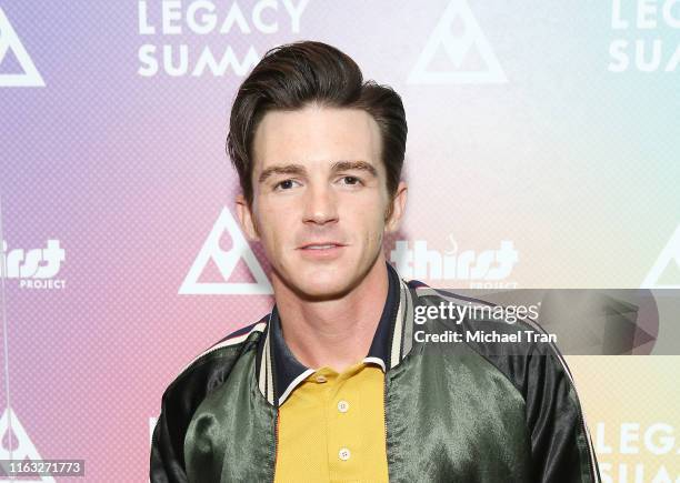 Drake Bell attends the Thirst Project's Inaugural Legacy Summit held at Pepperdine University on July 20, 2019 in Malibu, California.