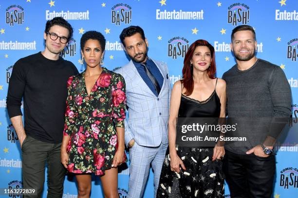 Steven Strait, Dominique Tipper, Cas Anvar, Shohreh Aghdashloo and Wes Chatham attend Entertainment Weekly's Comic-Con Bash held at FLOAT, Hard Rock...