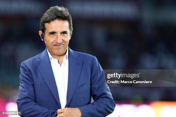 Urbano Cairo, chairman of Torino FC, looks on before the UEFA Europa League playoff first leg football match between Torino FC and Wolverhampton...