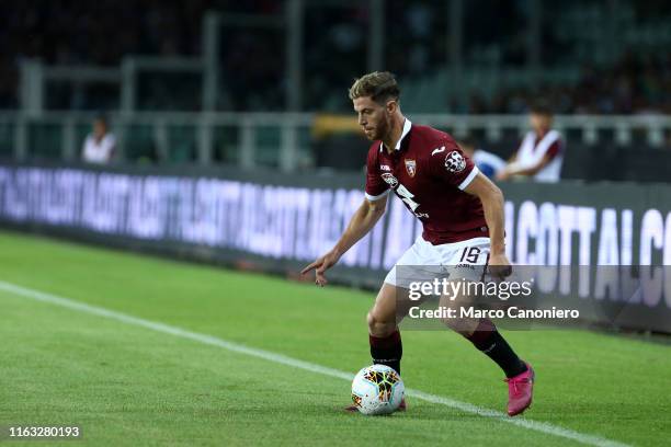 Cristian Ansaldi of Torino FC in action during the UEFA Europa League playoff first leg football match between Torino Fc and Wolverhampton Wanderers...