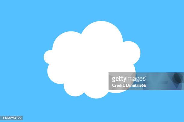illustrazioni stock, clip art, cartoni animati e icone di tendenza di icona cloud - nube