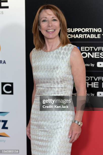 Sky News presenter Kay Burley at the Edinburgh TV Festival, on August 23, 2019 in Edinburgh, Scotland.