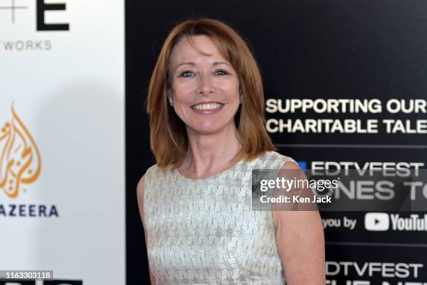 Sky News presenter Kay Burley at the Edinburgh TV Festival, on August 23, 2019 in Edinburgh, Scotland.