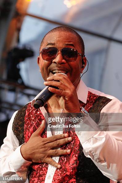 Rodney Ellis, singer of the band Kool & the Gang performs live on ...