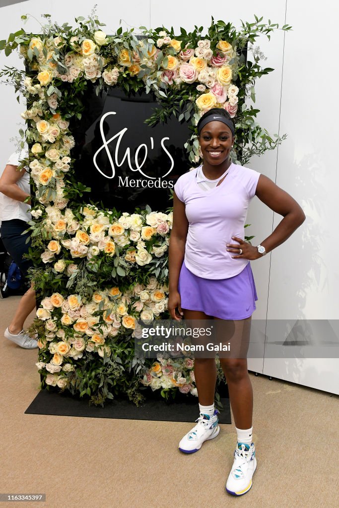 Sloane Stephens Hosts Private Tennis Clinic With Mercedes-Benz