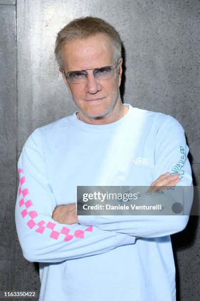 Christopher Lambert attends the Nations Award 2019 photocall at Teatro Antico on July 21, 2019 in Taormina, Italy.