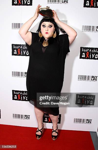 Beth Ditto attends the Keep a Child Alive Black Ball 2011 at Camden Roundhouse on June 15, 2011 in London, England.