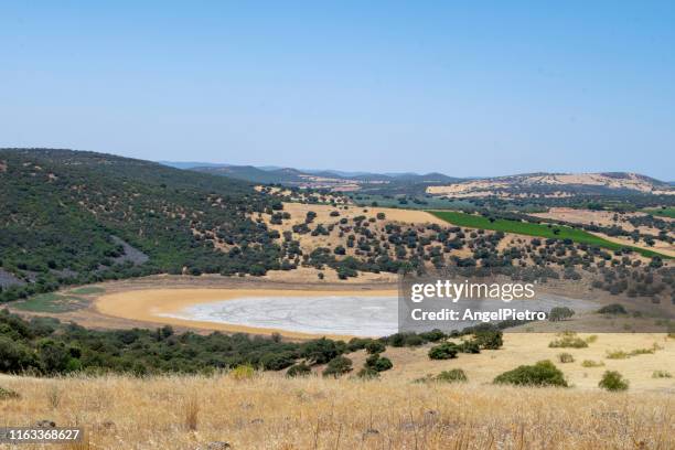 la fontilleja - volcano - ciudad real stock pictures, royalty-free photos & images