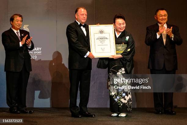 Olympic Champion and President of Kodokan, Haruki Uemura and 1984 Olympic Champion and President of he Japanese Olympic Committee, Yasuhiro Yamashita...