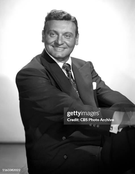 Portrait of Frankie Laine, singer. He stars on The Frankie Laine Show, a CBS Radio music program. September 8, 1951.