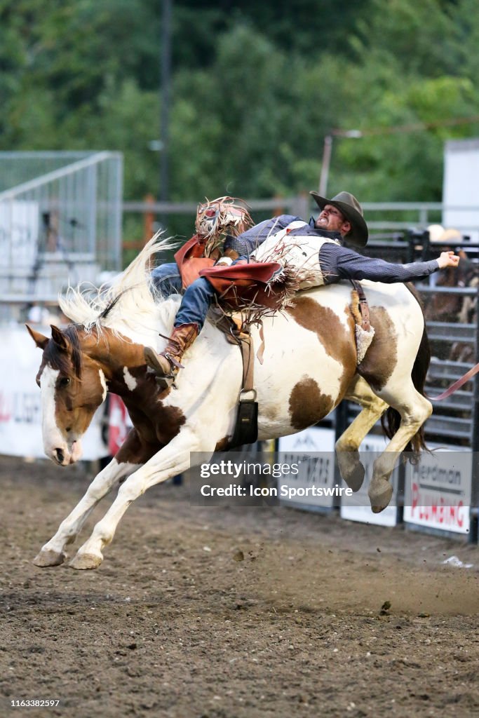 Prca Pro Rodeo Mason Clements scored a 82 during the PRCA Pro Rodeo Bareback... News ...
