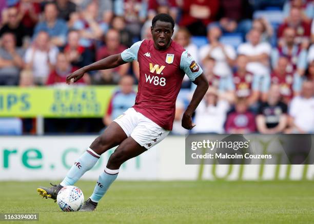 Keinan Davis of Aston Villa during the Pre-Season Friendly match between Shrewsbury Town and Aston Villa at Montgomery Waters Meadow on July 21, 2019...