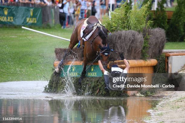 Phillip Dutton of United States of America riding Z, during SAP-Cup, Rolex Cross-Country Course Soers, Aachen on July 20, 2019 in Aachen, Germany.