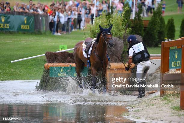 Phillip Dutton of United States of America riding Z, during SAP-Cup, Rolex Cross-Country Course Soers, Aachen on July 20, 2019 in Aachen, Germany.