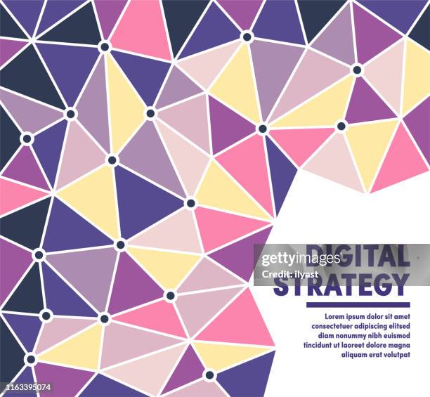 Strategy Visual Background Digital Strategy Multicolor Polygon Vector Background High-Res Vector ...