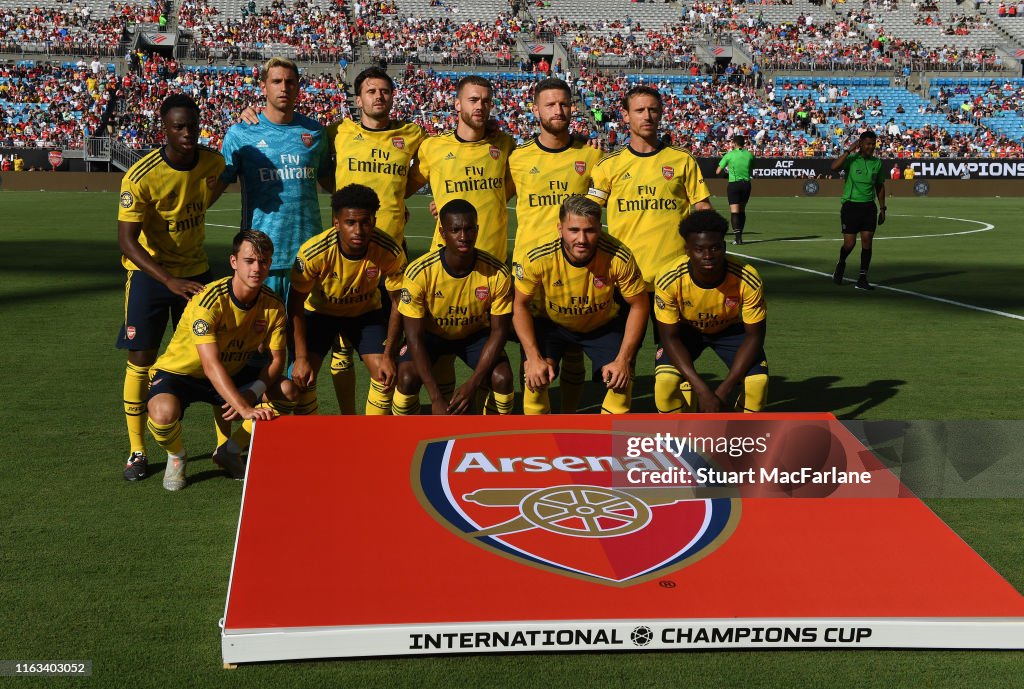 Arsenal v ACF Fiorentina - 2019 International Champions Cup