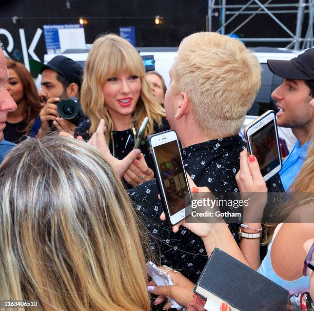 Taylor Swift is seen on August 23, 2019 in the Brooklyn borough of New York City.