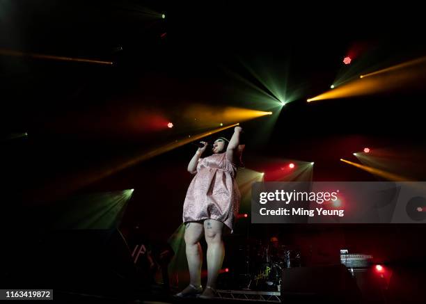 Gossip perform on stage as part of the Summer Series at Somerset House on July 21, 2019 in London, England.