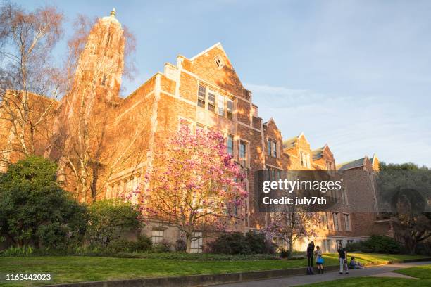 Uw Spring University Of Washington Quad Photos and Premium High Res Pictures ...